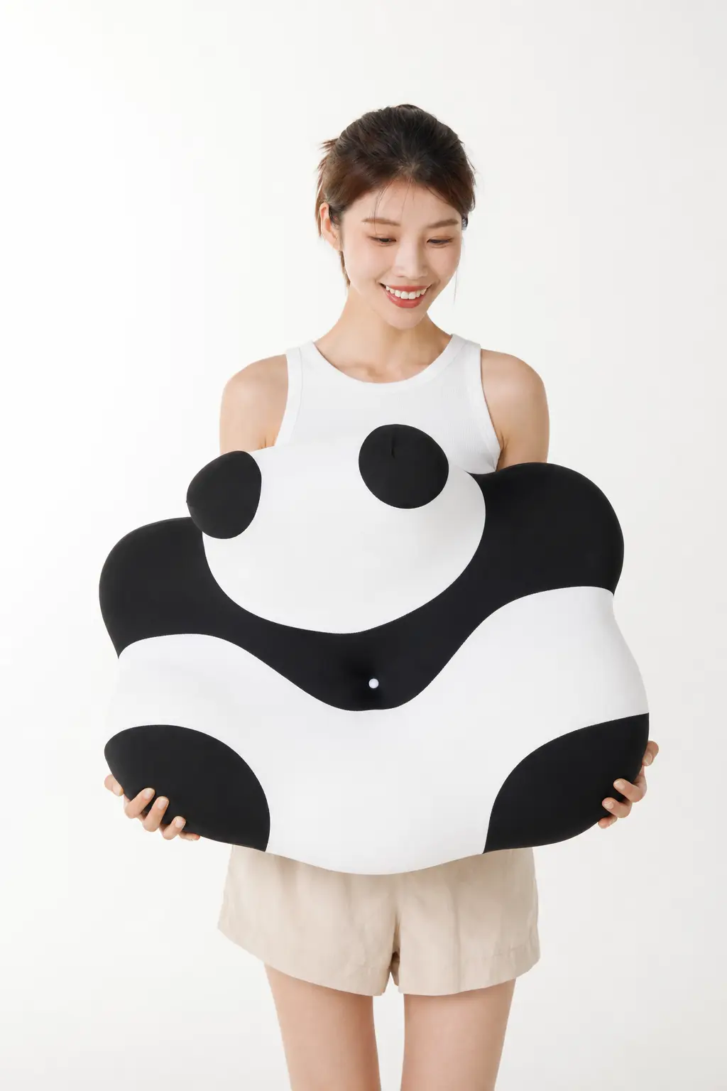 Panda Prone Pillow XMPS01 ergonomic panda memory foam pillow